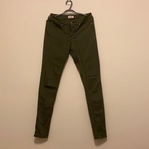 Green Skinny-fit pants